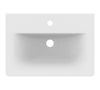 Ideal Standard Connect Air lavabo pour meuble 540mm, 1 trou pour robinet, avec trop-plein, E029601, Couleur: Blanc