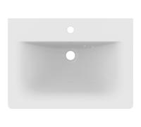 Ideal Standard Connect Air lavabo pour meuble 640mm, 1 trou de robinet, avec trop-plein, E028901, Couleur: Blanc