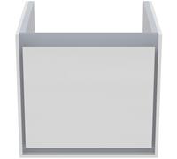 Ideal Standard Connect Air Meuble sous-vasque, 483x402x400mm, 1 tiroir, E0842KN, Couleur: Blanc brillant / gris clair mat