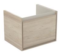 Ideal Standard Connect Air Meuble sous-vasque, 530x409x400mm, 1 tiroir, E0846UK, Couleur: Décor pin clair / brun mat