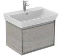 Ideal Standard Connect Air Meuble sous-vasque, 580x409x400mm, 1 tiroir, E0847PS, Couleur: Décor gris chêne / blanc mat
