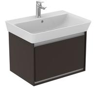 Ideal Standard Connect Air Meuble sous-vasque, 580x409x400mm, 1 tiroir, E0847VY, Couleur: Marron mat / blanc mat