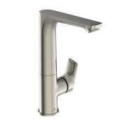 Ideal Standard Connect Air mitigeur lavabo A7023GN bec haut en fonte orientable, saillie 140mm, sans garniture de vidange , silver storm