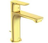 Ideal Standard Connect Air mitigeur lavabo A7013A2 avec garniture de vidage , base étendue, BlueStart, or brossé