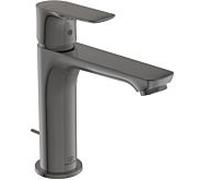 Ideal Standard Connect Air mitigeur lavabo A7013A5 avec garniture de vidage , base étendue, BlueStart, gris magnétique