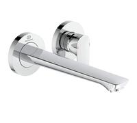 Ideal Standard Connect Air Mitigeur monocommandé mural pour lavabo, kit d'encastrement 2, saillie 225mm, A7009AA, Couleur: chrome