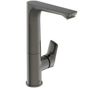Ideal Standard Connect Air Mitigeur monocommandé pour lavabo, avec bec haut, sans vidage, A7023A5, Couleur: Gris magnétique