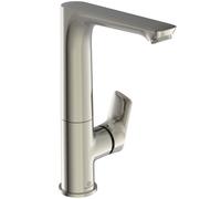 Ideal Standard Connect Air Mitigeur monocommandé pour lavabo, avec bec haut, sans vidage, A7023GN, Couleur: Silver Storm