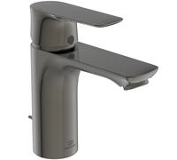 Ideal Standard Connect Air Mitigeur monocommandé pour lavabo, saillie 112mm, avec vidage, A7021A5, Couleur: Gris magnétique