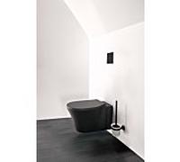 Ideal Standard Connect Air mur Cuvette wc à fond creux E0054V3 noir, AquaBlade, Silk noir