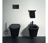 Ideal Standard Connect Air mural Bidet E0266V3 avec trou pour robinetterie, 36 x 54 cm, noir mat