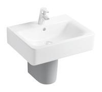 Ideal Standard Connect Colonne murale pour lavabo, 295 mm, E7113MA, Couleur: Blanc avec Idéal Plus