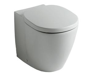 Ideal Standard Connect cuvette à fond creux WC sur pied dos au mur évacuation horizontale blanc E823101