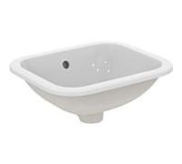 Ideal Standard Connect lavabo à encastrer E505501 rectangulaire , sans trou pour robinetterie, avec trop-plein, 42 x 35 cm, blanc