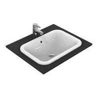 Ideal Standard Connect lavabo encastré rectangulaire 58x41cm avec trop-plein sans trou de robinet blanc E505901