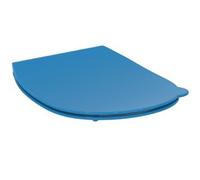 Ideal Standard Contour 21 abattant de WC avec couvercle pour cuvette de WC enfant au sol + cuvette de WC enfant suspendue 7 11 ans bleu S453636