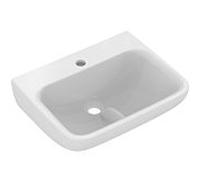 Ideal Standard Contour 21 E1603HY avec ailette, avec trou pour robinet, sans trop-plein, 50 x 40 cm, blanc avec SmartGuard