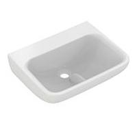 Ideal Standard Contour 21 E1725HY avec ailette, sans trou pour robinet et trop-plein, 50 x 40 cm, blanc avec SmartGuard