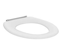 Ideal Standard Contour 21 lunette avec charnière à tige - Blanc (Alpin) | Abattant WC antibactérien avec charnières en acier inoxydable et charnière à tige, K792801
