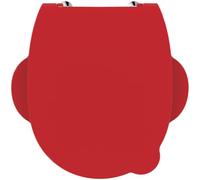 Ideal Standard Contour 21 Schools abattant WC pour enfants 3-7 ans - Rouge | Abattant WC avec poignées latérales pour faciliter son utilisation, S4533GQ