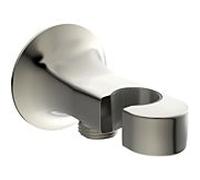 Ideal Standard Coude de raccordement mural La Dolce Vita BD682GN à encastrer, avec support de douche, tempête argent