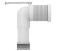 Ideal Standard - Coude T002767 - Adaptateur conversion évacuation mural à sol - Neutre