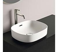 Ideal Standard de fixation Linda-X T4399V1 avec trop-plein, sans trou pour robinetterie, 450 x 380 x 155 mm, blanc soie