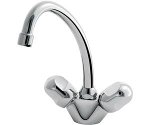 Ideal Standard Double Poignée Lavabo Robinet mélangeur en Chrome Alpha B2037AA Profondeur : 1...