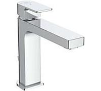 Ideal Standard Edge mitigeur lavabo A7107AA avec garniture de vidage , BlueStart, saillie 125 mm, chromé