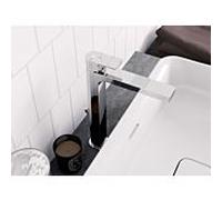Ideal Standard Edge mitigeur lavabo A7113AA avec garniture de vidage , avec base étendue, BlueStart, chromé