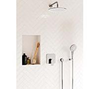 Ideal Standard Edge Kit de finition A7123AA pour mitigeur de douche à encastrer, chromé