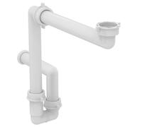 Ideal Standard EE230339 Siphon à bouteille pour lavabo de salle de bain et tuyau d'évacuation (pour une utilisation avec meubles de lavabo) Blanc