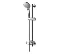 Ideal Standard - Ensemble de douche Barre de douche 60cm + douchette 3 jets Diam 100 mm + porte-savon transparent - IDEALRAIN Ideal standard