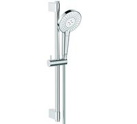 Ideal Standard Ensemble de douche Idealrain Evo Jet Barre de douche 600mm Douchette ronde 3 jets Finition Chrome B1761AA