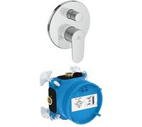 Ideal Standard Ensemble de fixations, composé de Cerafine Nuovo O Robinet de bain et EASY-Box Kit encastré 1 - Chrome