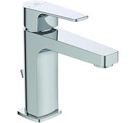 Ideal Standard Esla Mitigeur Robinet lavabo pour Salle de bain Chrome Certifié NF Economie d’eau Fourni avec Bonde BC224AA