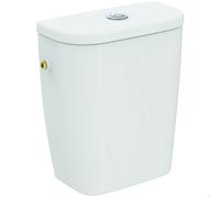 Ideal Standard - Eurovit Boîte d'entrée latérale avec batterie double décharge (6/3 litres) à combiner avec les pots T355001 ou W327801 à commander séparément, Blanc