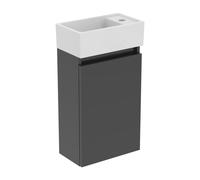 Ideal Standard Eurovit Plus meuble lave-mains paquet R0569TI gris laqué brillant, 37x21x67cm, trou à droite