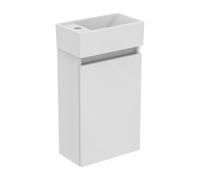 Ideal Standard Eurovit Plus meuble lave-mains paquet R0570WG laqué blanc brillant, 37x21x67cm, trou pour robinetterie à gauche