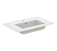Ideal Standard Eurovit meuble lavabo E053501 2000 trou pour robinetterie, avec trop-plein, 71 x 45 x 14 cm, blanc