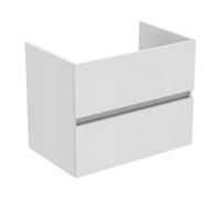 Ideal Standard Eurovit + meuble sous-vasque R0261WG, 700x440x550mm laqué brillant blanc , 2 coulissants