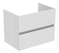 Ideal Standard Eurovit + meuble sous-vasque R0261WG, 700x440x550mm laqué brillant blanc , 2 coulissants