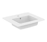 Ideal Standard Eurovit meuble vasque E109901 2000 trou pour robinetterie, avec trop-plein, 51 x 45 x 15,5 cm, blanc
