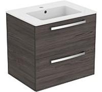 Ideal Standard Eurovit Plus ensemble de meubles lavabo K2979LG avec meuble bas, décor gris lave, 61x45x56,5cm
