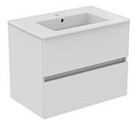 Ideal Standard Eurovit Plus ensemble lavabo pour meuble R0573WG laqué blanc brillant, 71x45x56,5cm, 1 trou pour robinetterie