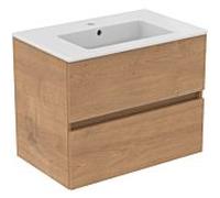 Ideal Standard Eurovit Plus pack meuble lavabo R0573Y8 Chêne Hamilton, 71x45x56,5cm, trou pour robinetterie 2000