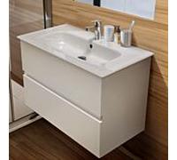 Ideal Standard Eurovit Plus pack meuble lavabo R0574WG laqué brillant blanc , 81,5x45x56,5cm, trou pour robinetterie 2000