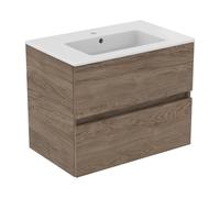 Ideal Standard Eurovit Plus pack meuble lavabo R0573Y9 noyer flammé, 71x45x56,5cm, trou pour robinetterie 2000