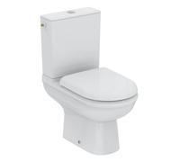 Ideal Standard Exacto Pack WC sur pied à poser Cuvette sans bride Abattant silencieux Frein de chute Sortie horizontale Blanc brillant R006901