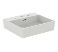 Ideal Standard Extra lavabo, 3 trous pour robinet, avec trop-plein, poli, 500x450x150 mm, T388501, Couleur: Blanc